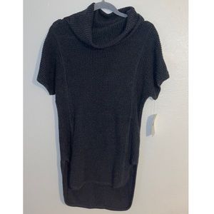 UGG Knit Tunic High Low Top In Charcoal